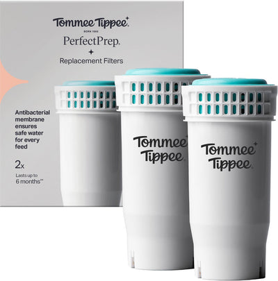 Tommee Tippee Perfect Prep Ersatzfilter – 2er-Set – antibakterieller Filter, kompatibel mit allen Perfect Prep-Geräten