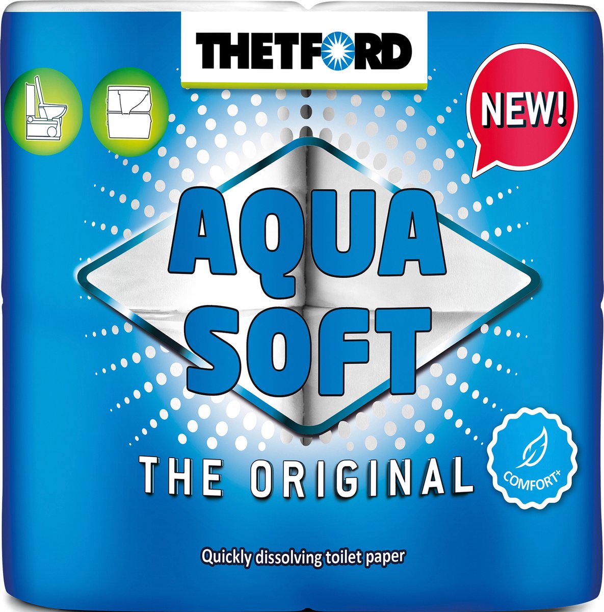 Thetford – Aqua Soft Toilettenpapier – 4 Rollen