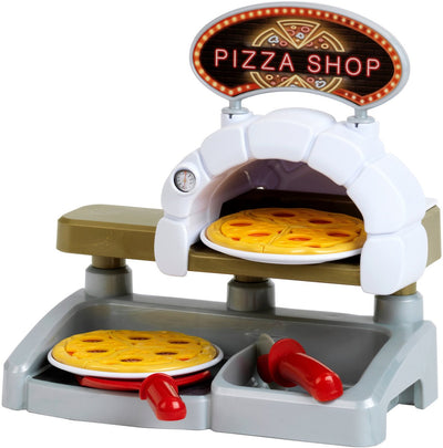 Klein Toys Theo kleine Pizzastation - 22,5x13x23 cm - inkl. Zubehör - gelb weiß