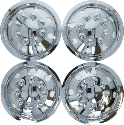 Carpoint Hubcap Set sphärisch 38 cm verchromt