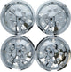 Carpoint Hubcap Set sphärisch 38 cm verchromt