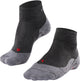Falke TK5 kurze Anti-Blasen-Wandersocken aus dünnem Woll-Funktionsmaterial Damen Grau - Größe 35-36