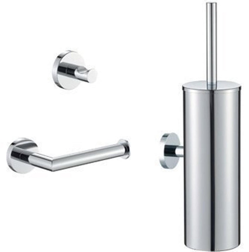 Plieger Vigo Toilettengarnitur-Zubehör – Toilettenbürste – Toilettenpapierhalter – Handtuchhaken – 10 Jahre Garantie – Chrom