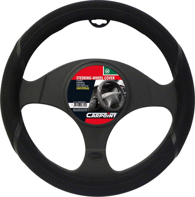 Carpoint Lenkradbezug Car Comfort - Schwarz - für Lenkräder mit einem Durchmesser von 37-39 cm