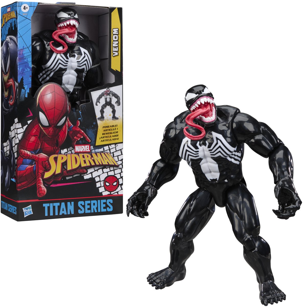 Hasbro Actionfigur Venom Spider-Man, klassisches Deluxe-Spielzeug.