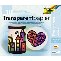 Bastelpapier Folia 800 Transparentpapier Farbsortiment