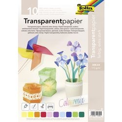 Bastelpapier Folia 87409 Transparentpapier Farbsortiment