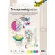 Bastelpapier Folia 87429 Transparentpapier Farbsortiment