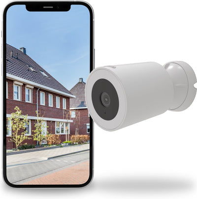Calex Outdoor-Spotlight-Kamera – 2K-Überwachungskamera mit Nachtsicht – Überwachung für den Außenbereich