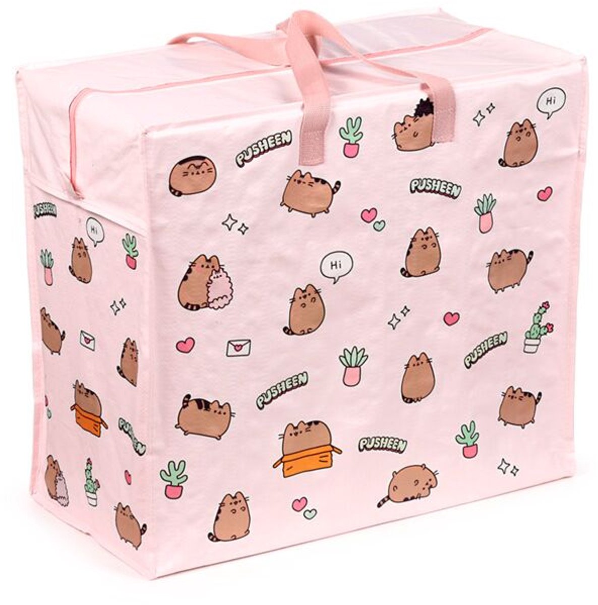 Pusheen de kat planten – waszak opbergtas met rits