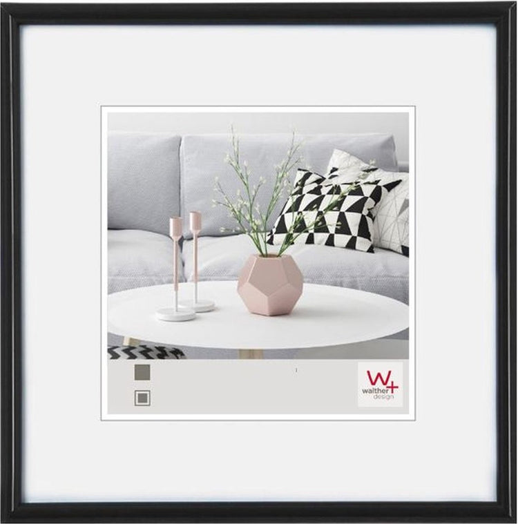 Walther Galeria - Kunststoffrahmen - Fotogröße 40x40 cm - Schwarz