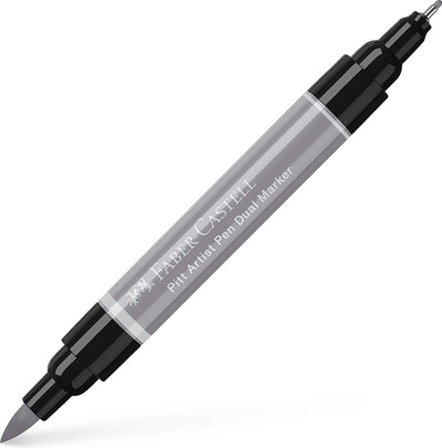 Faber-Castell Zeichenstift – Pitt Artist Pen – Duo Marker – 272 Warm Grey III – FC-162272