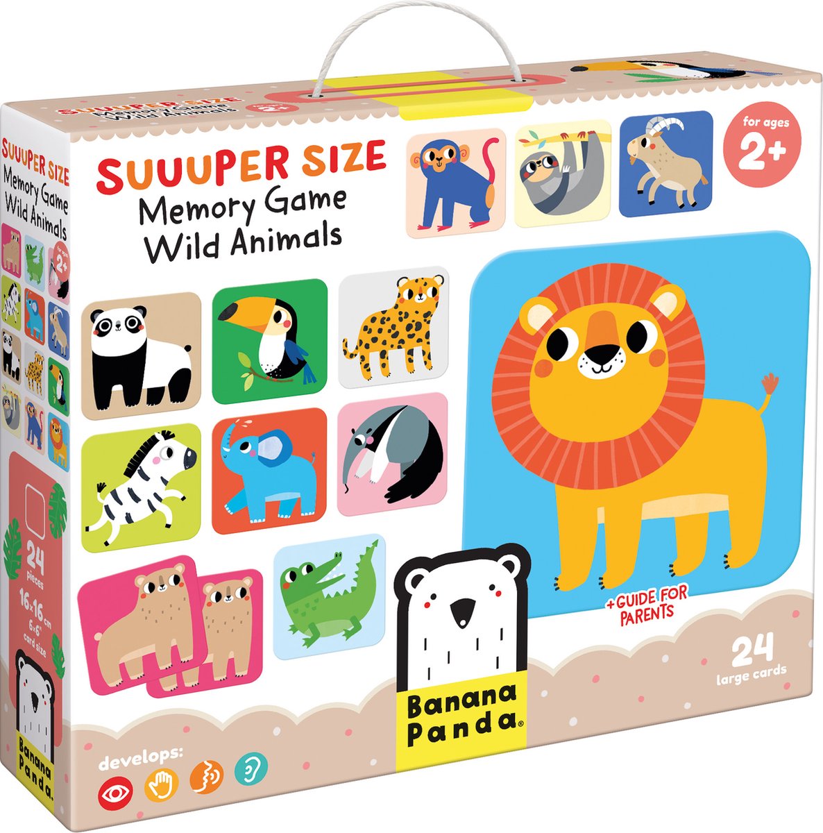 Banana Panda - Large Memory Game Wildtiere - 24st.
