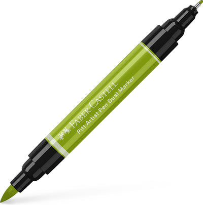 Faber-Castell Zeichenstift – Pitt Artist Pen – Duo Marker – 170 May Green – FC-162170