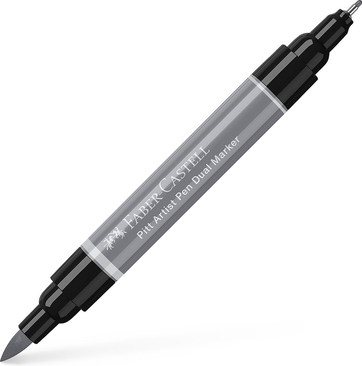 Faber-Castell Zeichenstift – Pitt Artist Pen – Duo Marker – 232 Cold Grey III – FC-162232