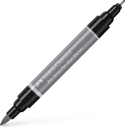 Faber-Castell Zeichenstift – Pitt Artist Pen – Duo Marker – 232 Cold Grey III – FC-162232