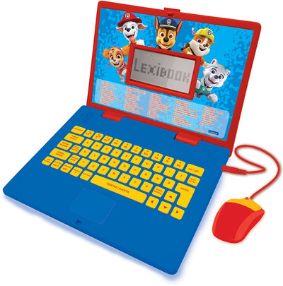 Lexibook Paw Patrol zweisprachiger Lernlaptop – 124 Aktivitäten auf Englisch Polnisch