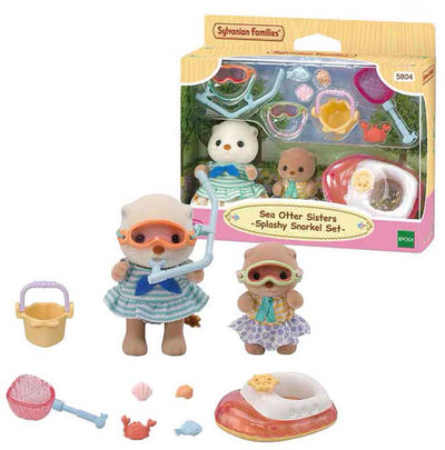 Epoche Sylvanische Familien Zeeotter Spritzer Schnorchel Set