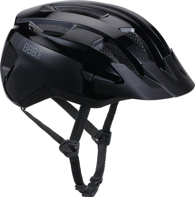 Bbb Cycling Rennradhelm - Groß: 58 - 62 cm - Radfahren, MTB Citybike - Waschbare Polsterung - Mit Rücklichtbefestigung - Fahrradhelm Damen Herren - Glänzend Schwarz - Condor 2.0 BHE-173
