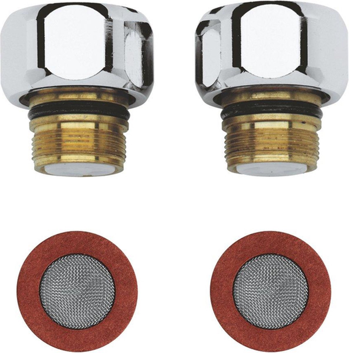 Grohe Rückschlagventil-Set – 2 Stück – Chrom – 47189000