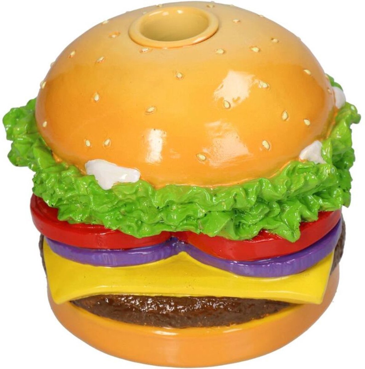 HD Collection Kerzenhalter Hamburger Polyresin 12x12x10cm