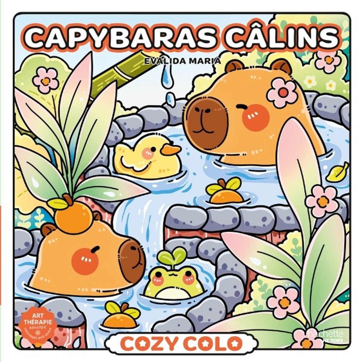 Hachette Heroes – Cozy Colo – Malbuch – Capybaras – 170 g Papier