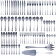 Alpina Besteckset 75-teilig für 12 Personen – Besteckset aus Edelstahl – Messer, Gabeln, Löffel, Teelöffel, Kaffeelöffel, Gebäckgabeln, Suppenlöffel – komplettes Geschirr