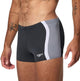 Speedo Solid Splice Aqua Short Herren-Sportbadehose – Schwarzgrau