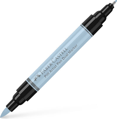 Faber-Castell Zeichenmarker – Pitt Artist Pen – 148 Eisblau – Duomarker – doppelseitiger Marker – FC-162148