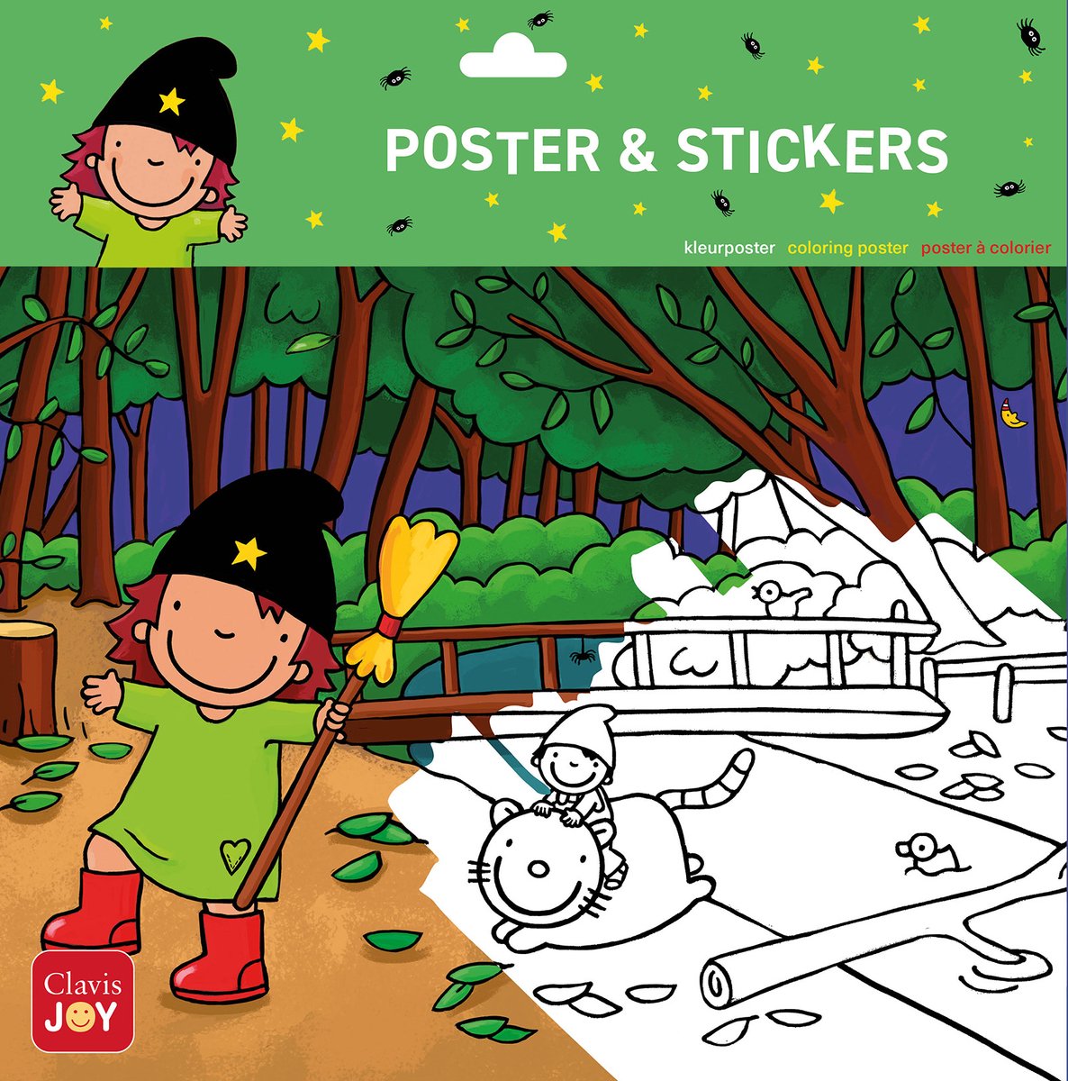 Clavis Joy Malposter Hexe Mimi im Wald