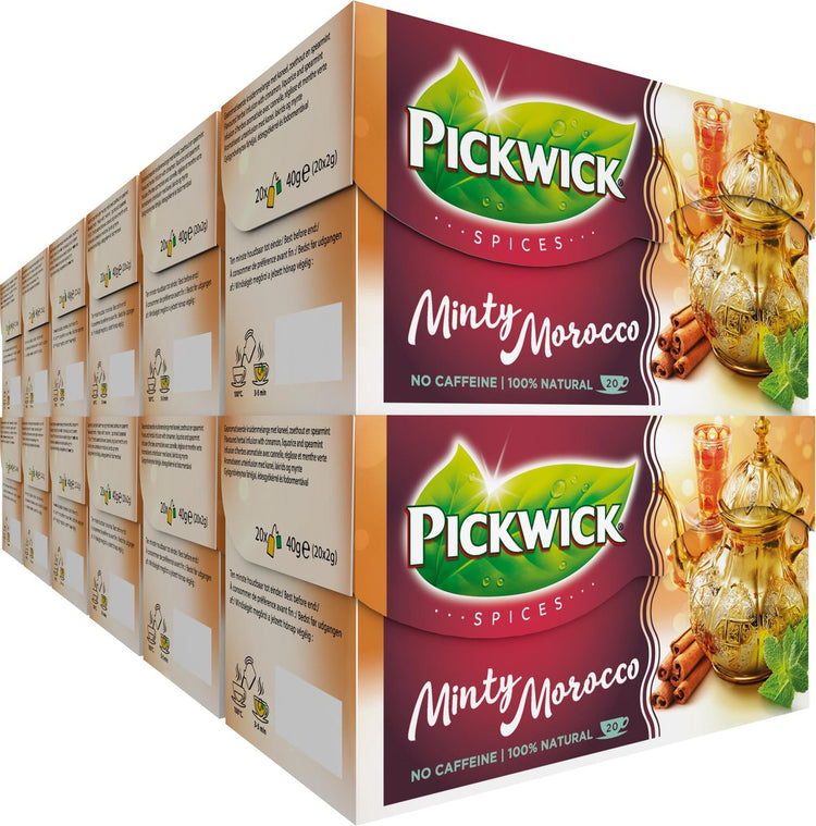 Pickwick Spices Minz-Marokko-Kräutertee – 12 x 20 Teebeutel