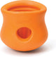 West Paw Toppl Zogoflex – starkes Hundespielzeug – Slowfeeder – orange – groß – 10 cm