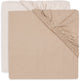 Jollein Spannbettlaken für Bett – 70 75 x 140 150 cm – Jersey – Blush Wild Rose – 2 Stück