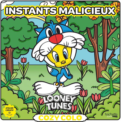 Hachette Heroes Cozy Colo – Looney Tunes Instants Malicieux (freche Momente) – Hachette – Malbuch für Erwachsene und Kinder