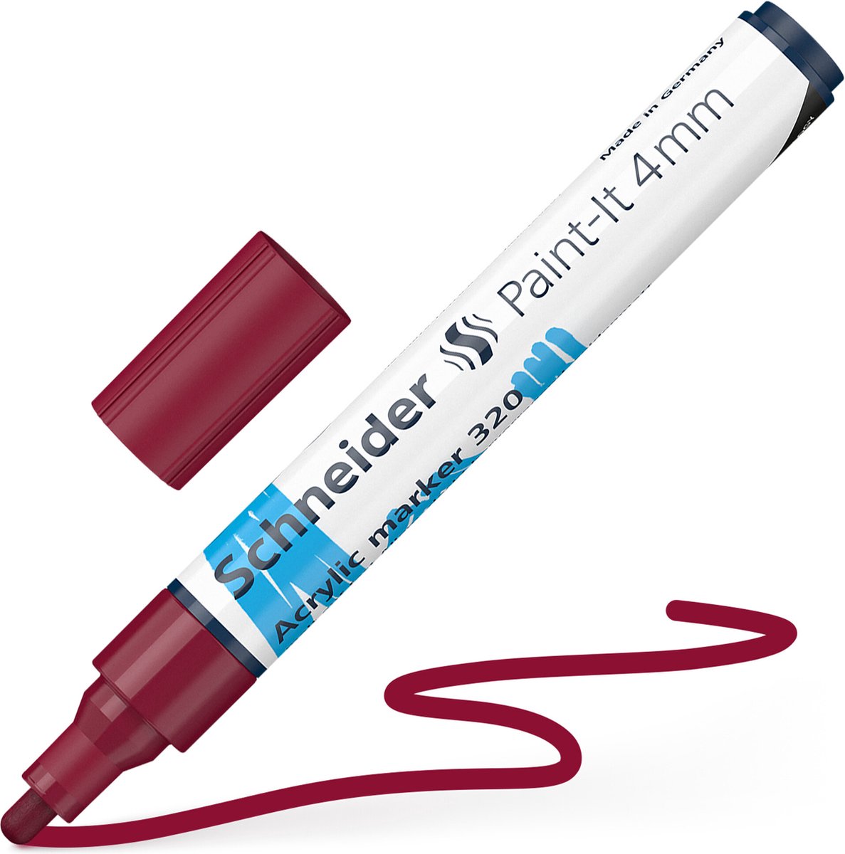 Schneider writing instruments schneider acrylic marker - paint-it 320 - 4mm - bordeaux - s-120261