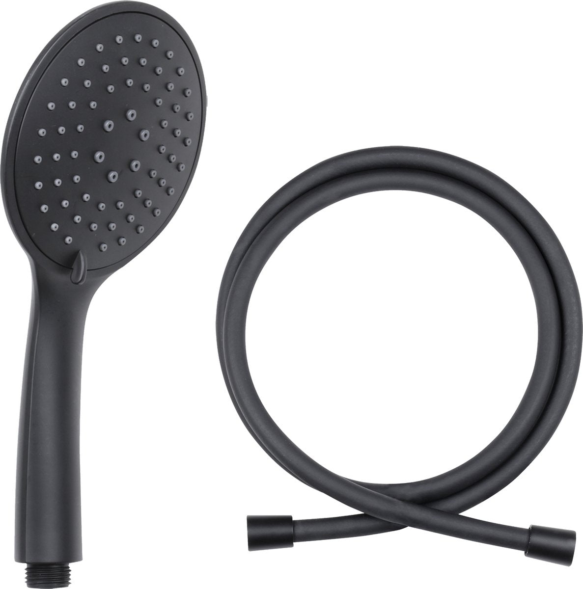 Differnz Handbrause - 3 Positionen - mit Brauseschlauch 1,5 m - Schwarz