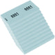 Kangaro-Nummernblock – 42 x 105 mm – 70 Gramm – Zahlen 1–1000 – blau