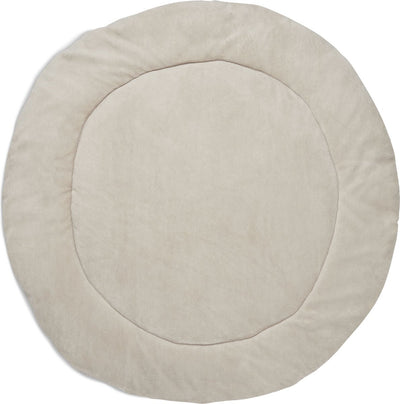 Jollein – runde Spielmatte (Nougat) – Grundstrick – Baumwolle – Babyspielmatte – 95 cm