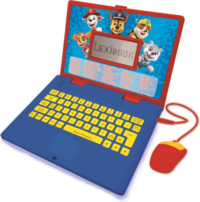Lexibook Paw Patrol zweisprachiger Lern-Laptop – 124 Aktivitäten (Deutsch Englisch)