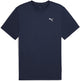 Puma M Tad Essentials Solid Cat Tee (LC Small Cat) Herren-Sportshirt – Marine-Weiß