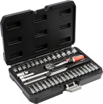 Yato Werkzeugset 38-teilig, schwarzes Metall, YT-14471