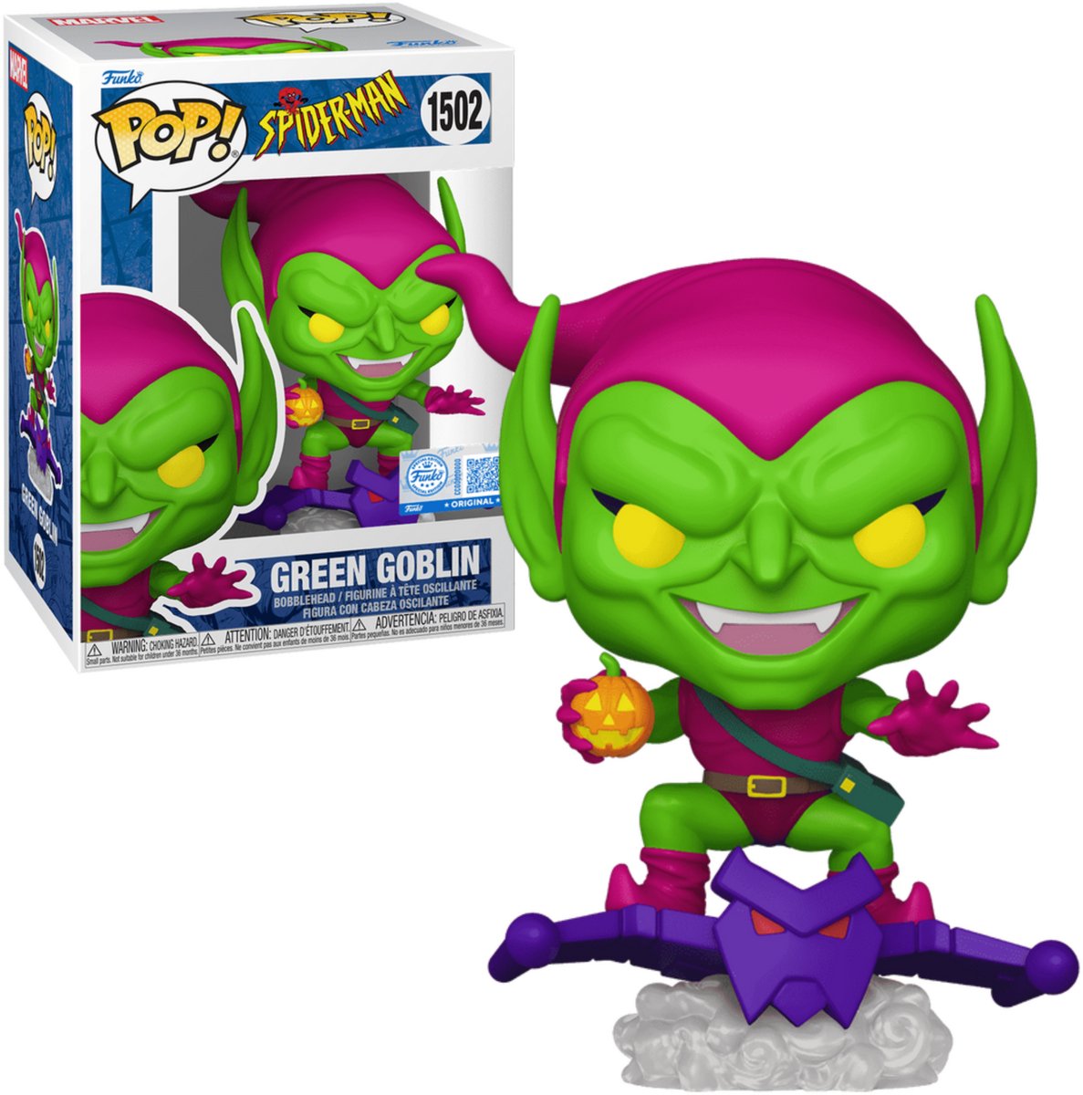 Funko Spider Man Pop! Marvel Vinylfigur grüner Kobold 9 cm Pop! Figur