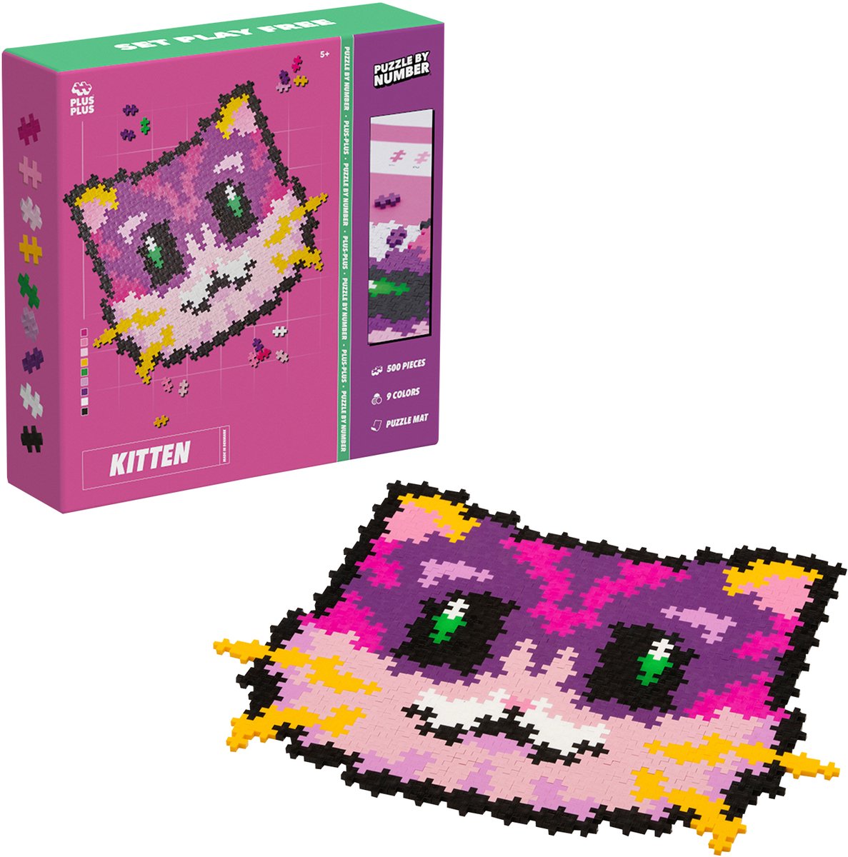 Plus Plus Plus Plus Puzzle nach Zahlen Katze Katze 500 Teile (3960)
