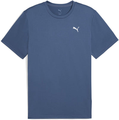 Puma M Tad Essentials Solid Cat Tee (LC Small Cat) Herren-Sportshirt – dunkles Indigo