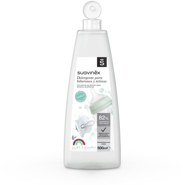 Suavinex Reinigungsgel für Flaschensauger – 750 ml – parfümfrei – sicher für Babyzubehör