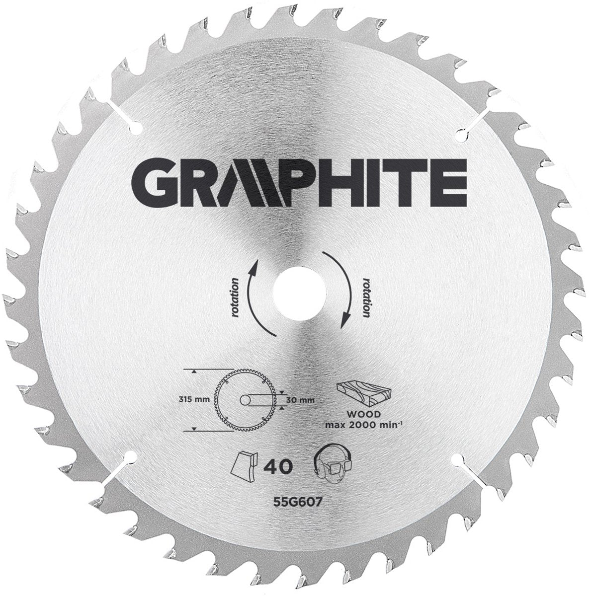 Graphite-Serie – Widia-Kreissägeblatt – 315 mm – 40 Zähne