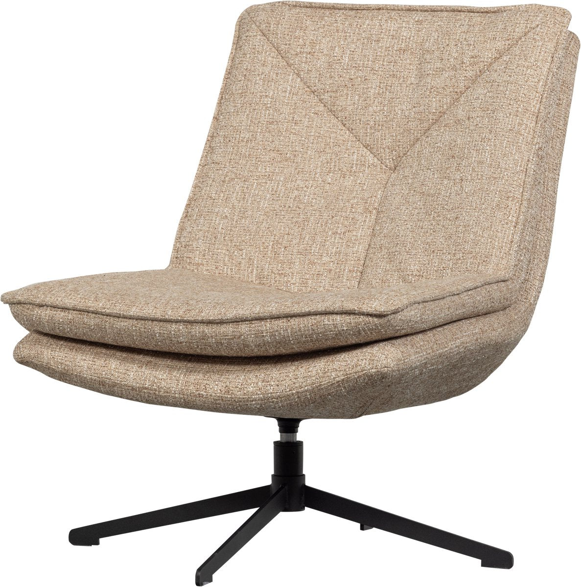 Woood Milaro Drehsessel – Polyester – natürliche Melange – 88 x 75 x 94