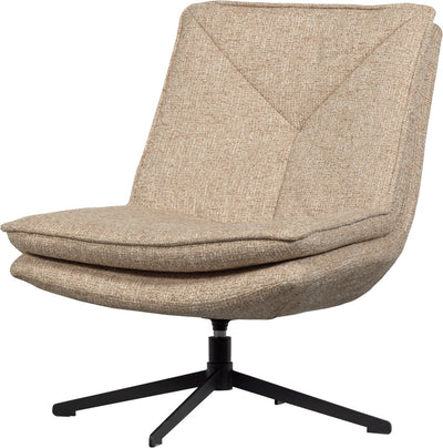 Woood Milaro Drehsessel – Polyester – natürliche Melange – 88 x 75 x 94