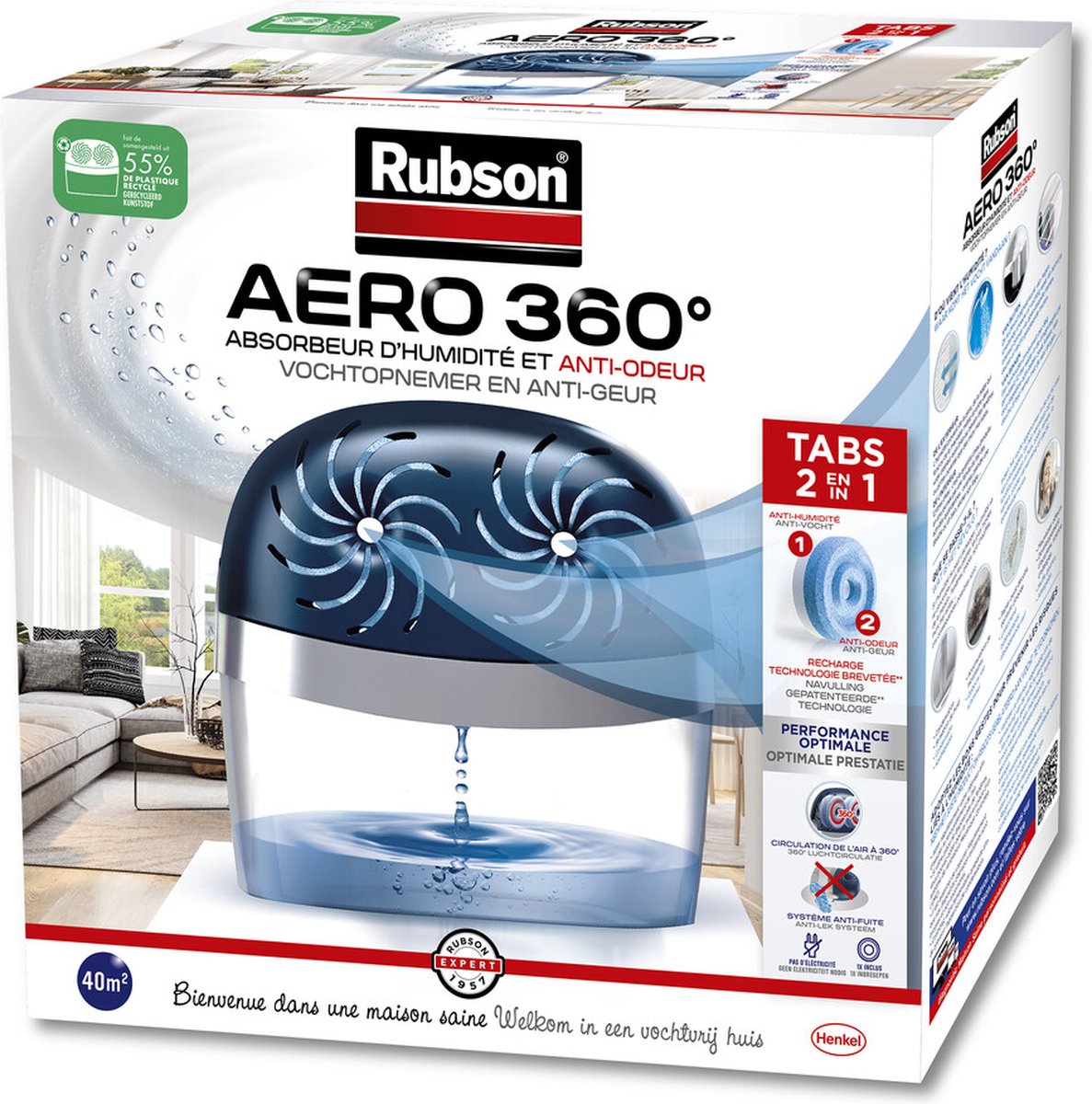 Rubson 1041929 – vo aero 360 gr 2x450g | 6 Stück