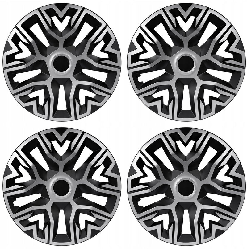 Nrm Universal-Radkappen 14'' das Beste zweifarbig silber schwarz 4 Stück
